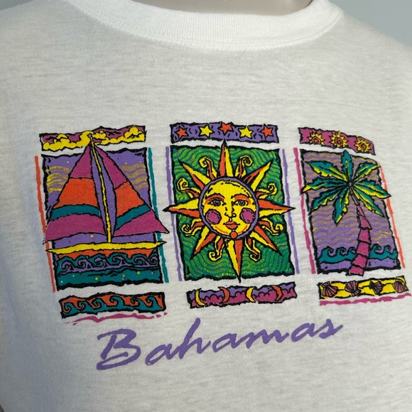 Vintage Bahamas Short Sleeve Men’s Souvenir T-Shirt - Picture 3 of 10
